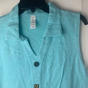 TeezHer comfy button up shirt